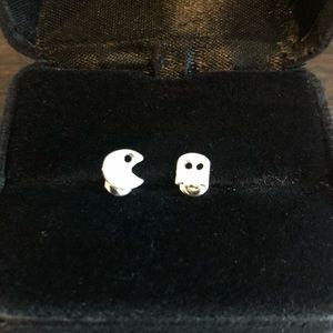 Classic video game Sterling silver stud earrings